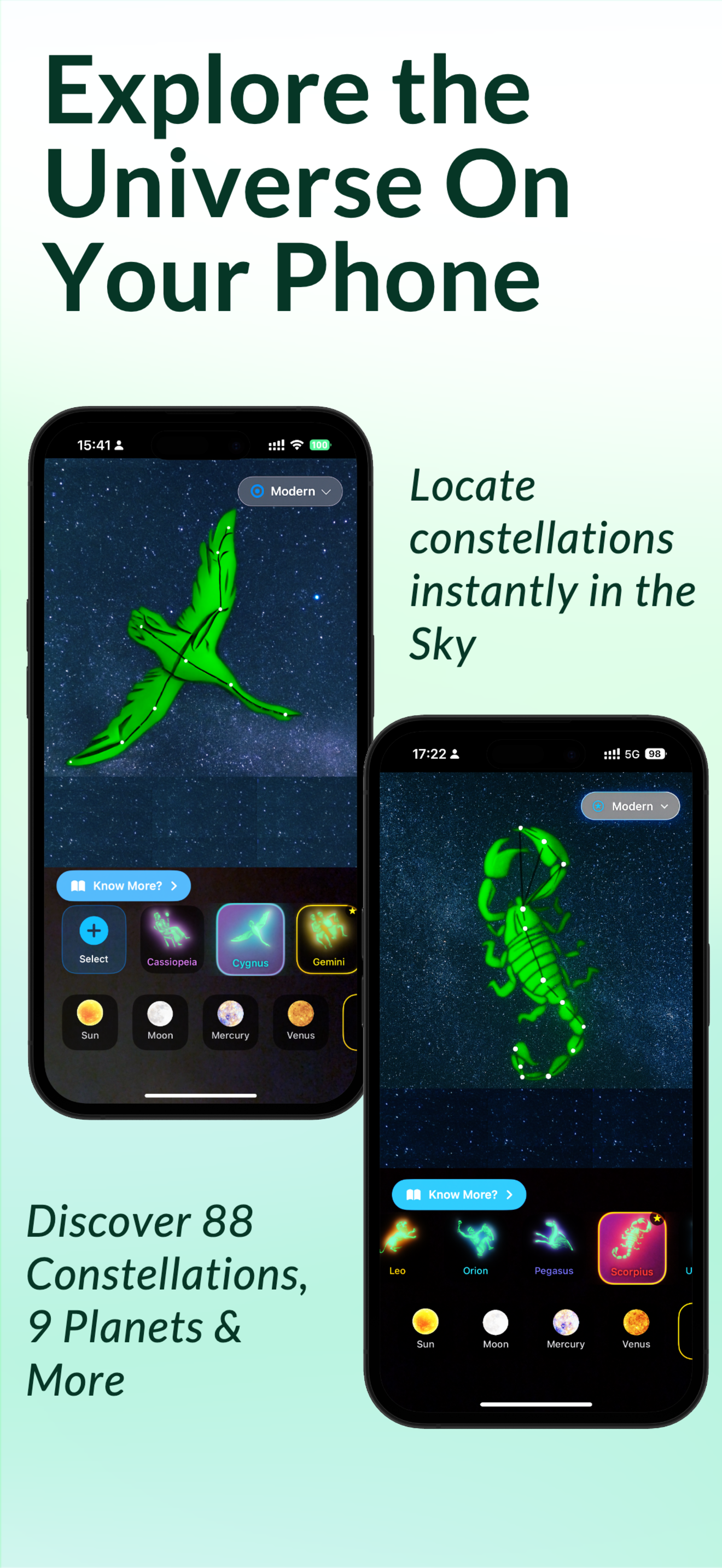 Skymap App Screenshot