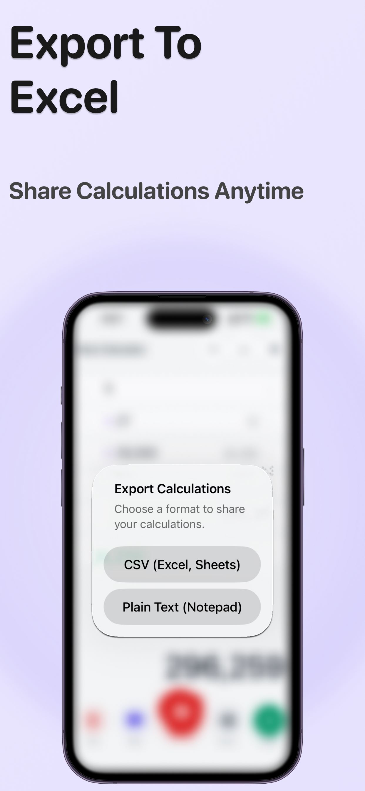 Export to Excel and plain text